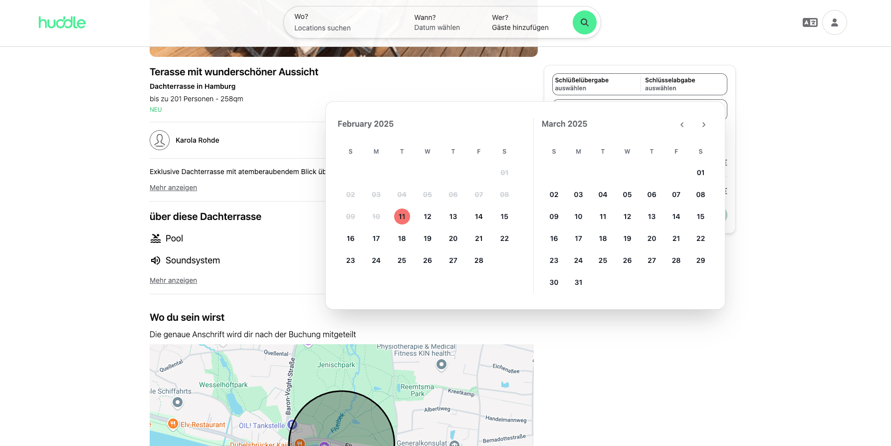 Huddling platform dashboard